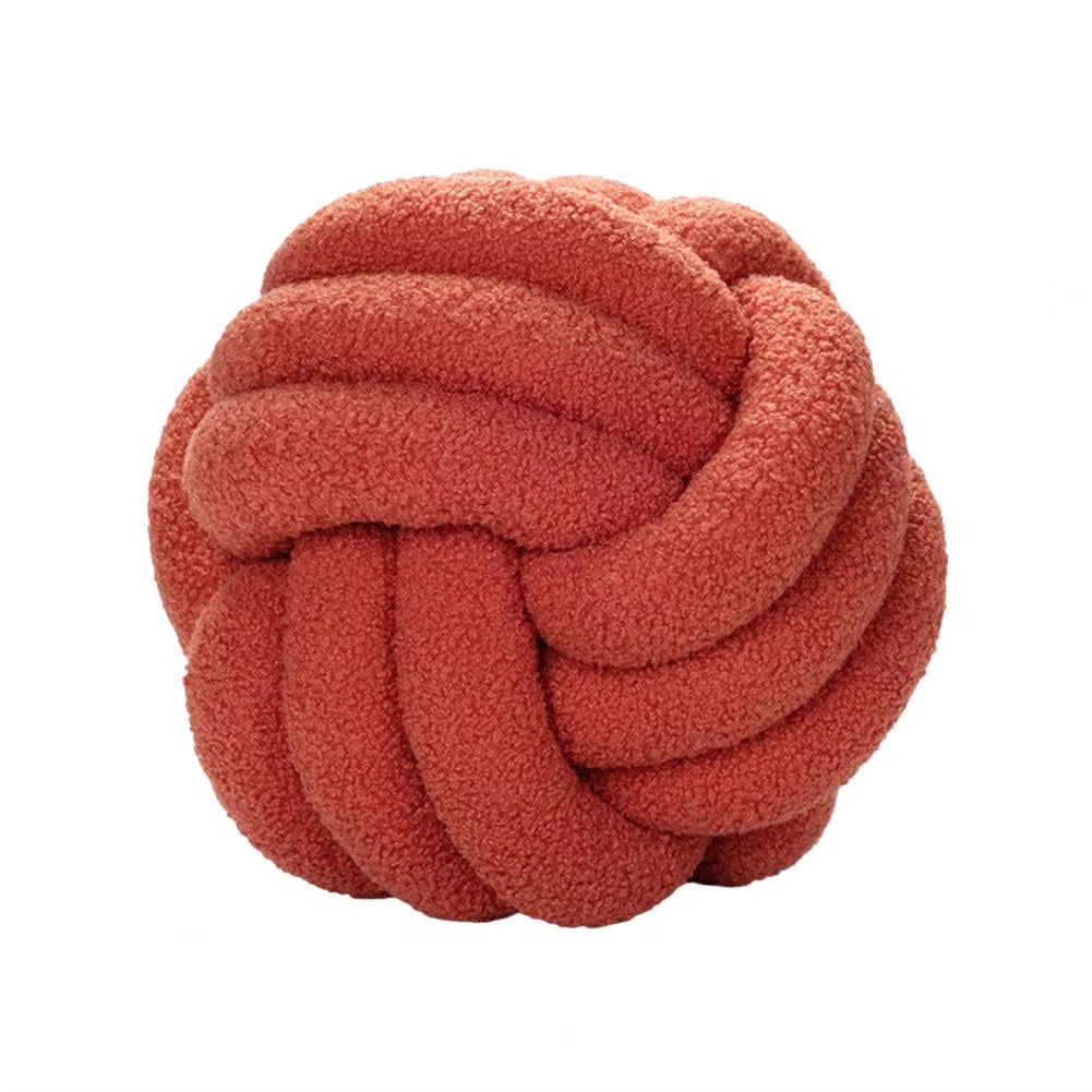 Knotted Ball Plush Pillow Indeformable