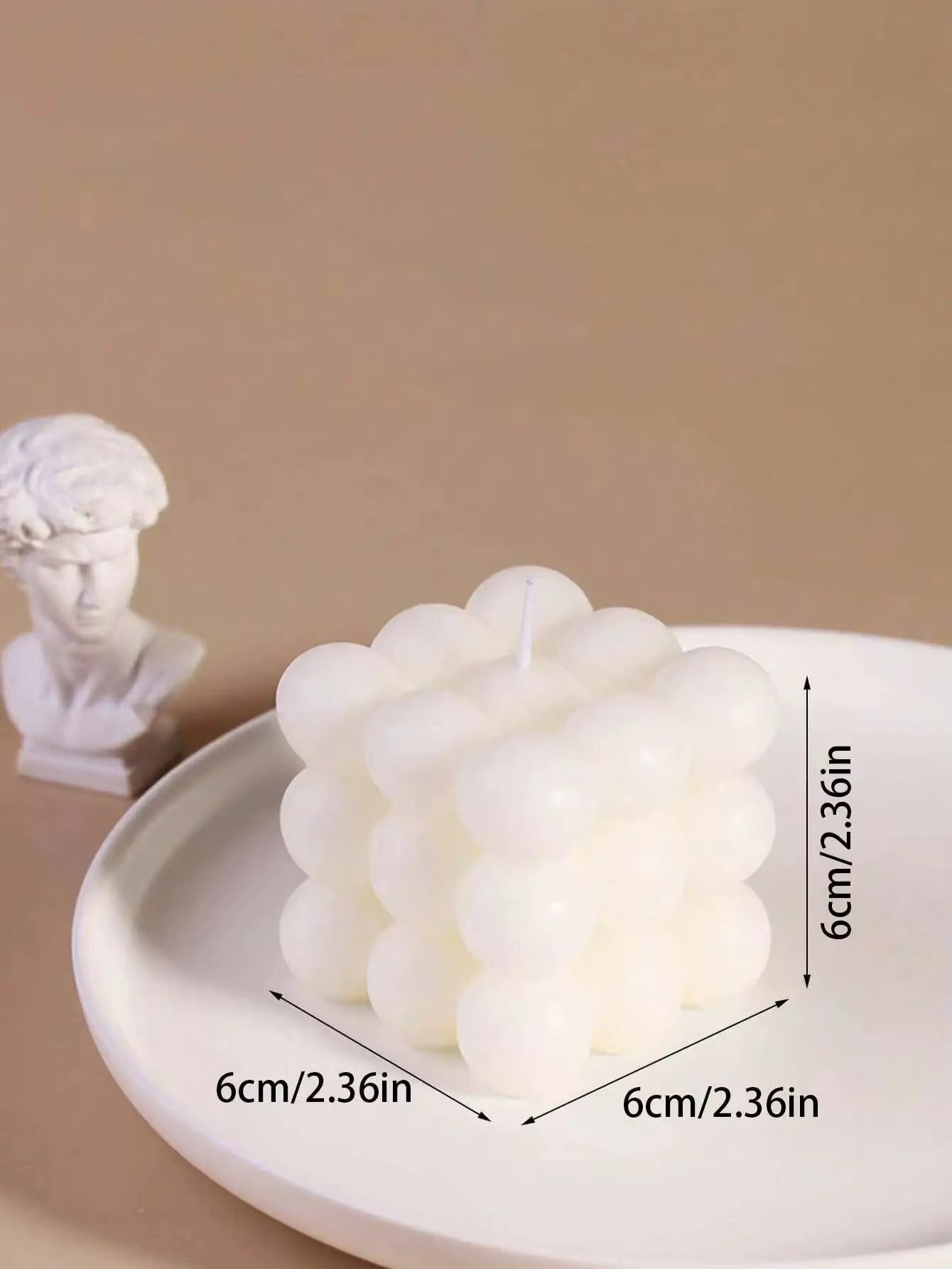 1PC Creative Ball-Shaped Soy Wax Magic Cube Aromatherapy Candle Decor