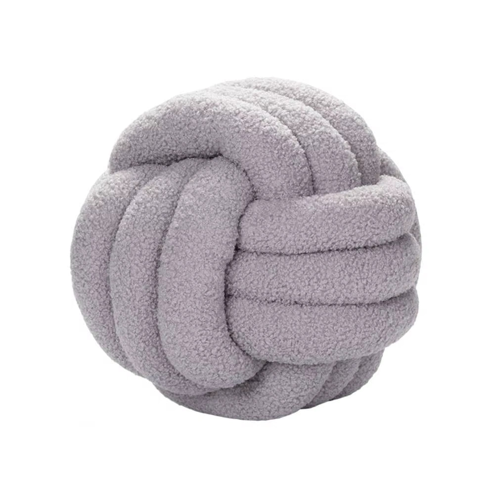 Knotted Ball Plush Pillow Indeformable