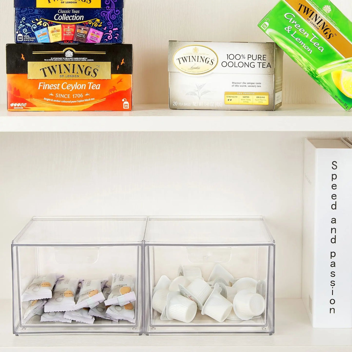 Small Stackable Storage Drawers Acrylic Organizer