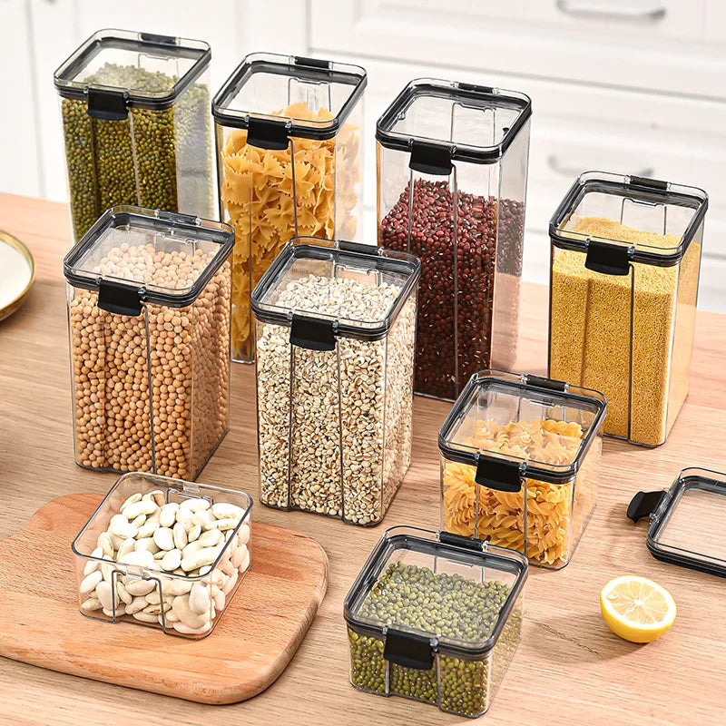 2/4 PCS Sealed Jar Containers Sets  (Stackable)