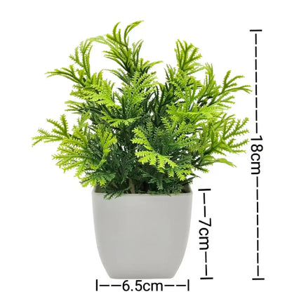 1 Piece Artificial Plants with Plastics Pots Home Decor