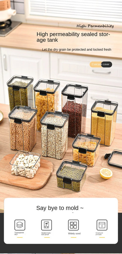 2/4 PCS Sealed Jar Containers Sets  (Stackable)