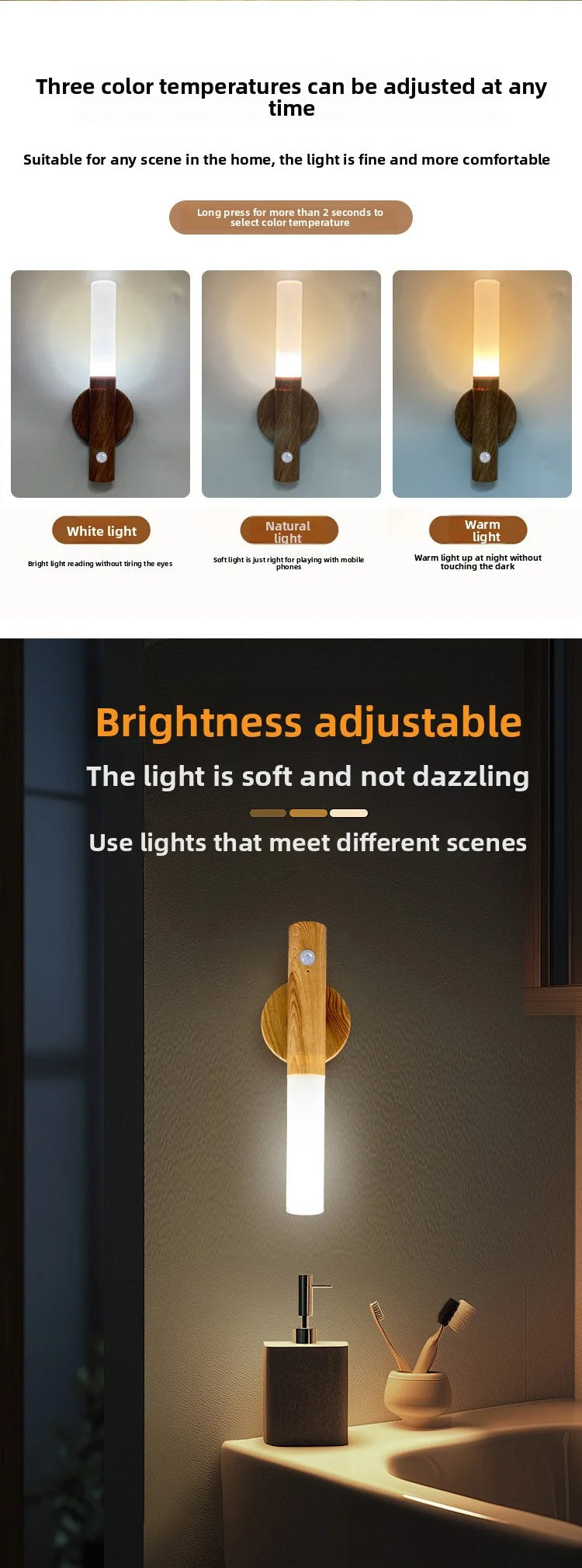 LED Night Light USB Charging w/ Motion Sensor Light