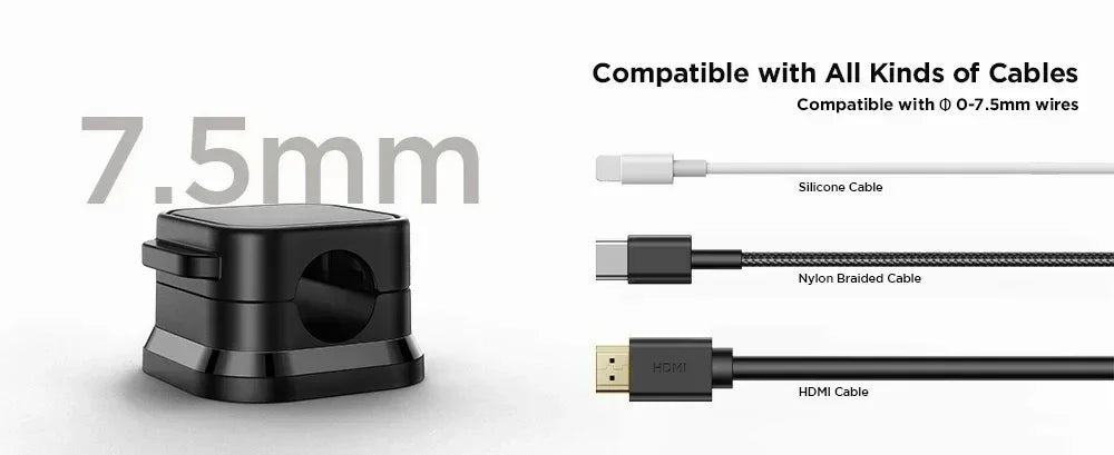 Magnetic Cable Clip Holder Adhesive 