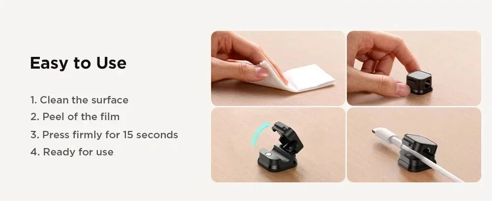 Magnetic Cable Clip Holder Adhesive 