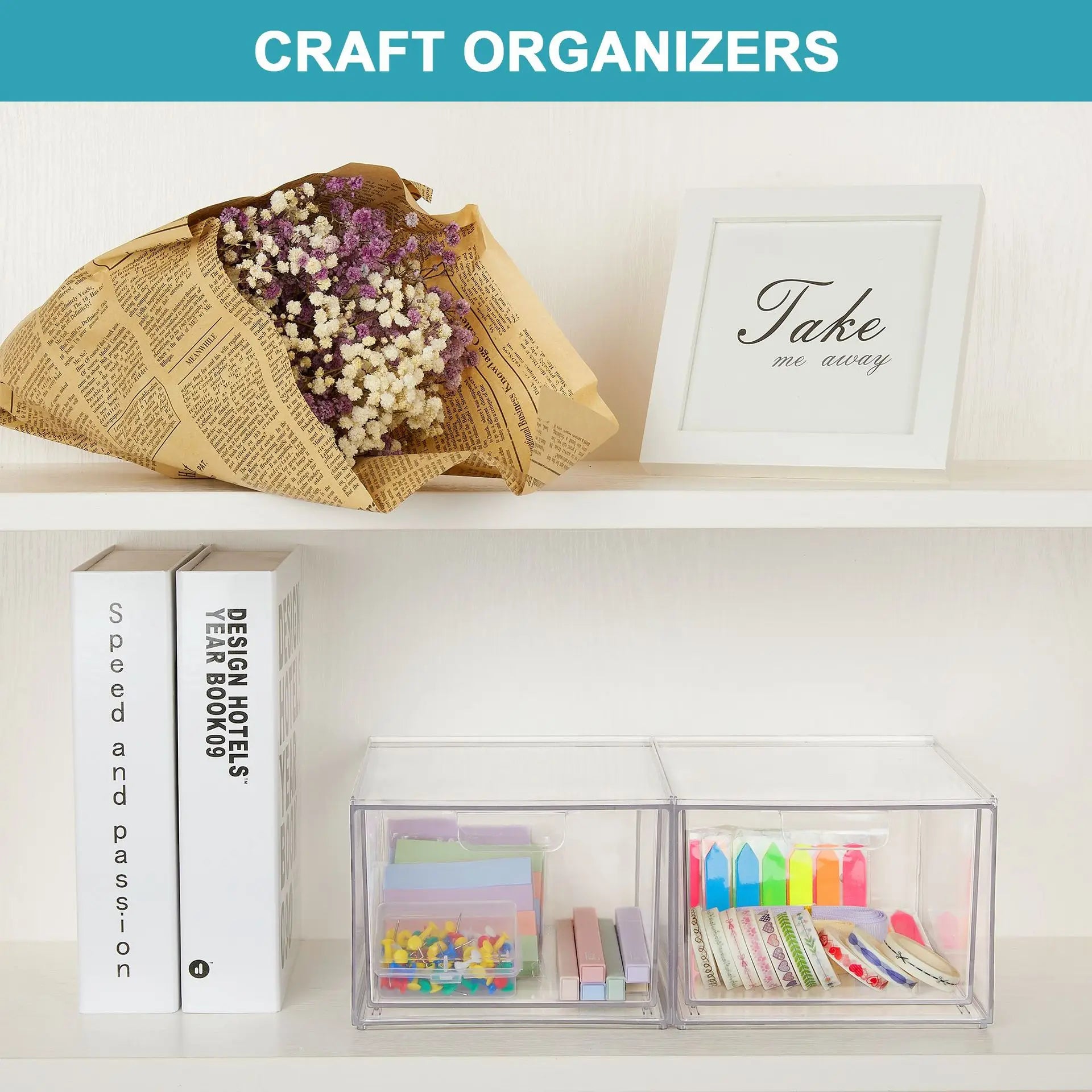 Small Stackable Storage Drawers Acrylic Organizer