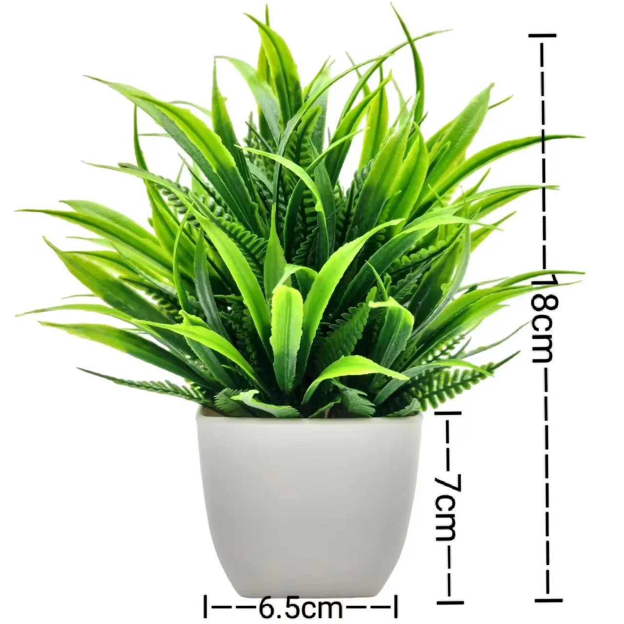 1 Piece Artificial Plants with Plastics Pots Home Decor