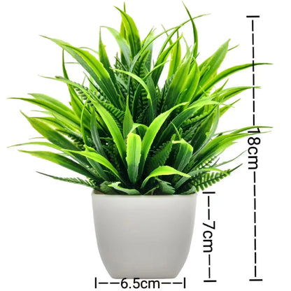 1 Piece Artificial Plants with Plastics Pots Home Decor