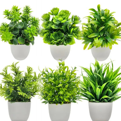 1 Piece Artificial Plants with Plastics Pots Home Decor