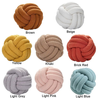 Knotted Ball Plush Pillow Indeformable