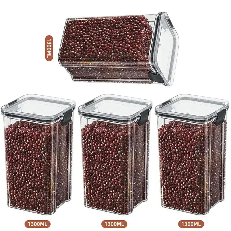 2/4 PCS Sealed Jar Containers Sets  (Stackable)