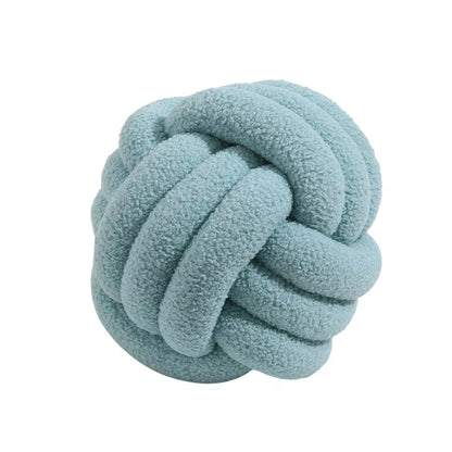 Knotted Ball Plush Pillow Indeformable