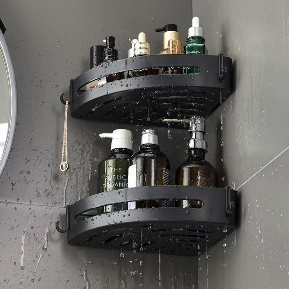 Strong Adhesive No Drill Shower Shelf Storage Wall Mount