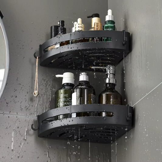 Strong Adhesive No Drill Shower Shelf Storage Wall Mount