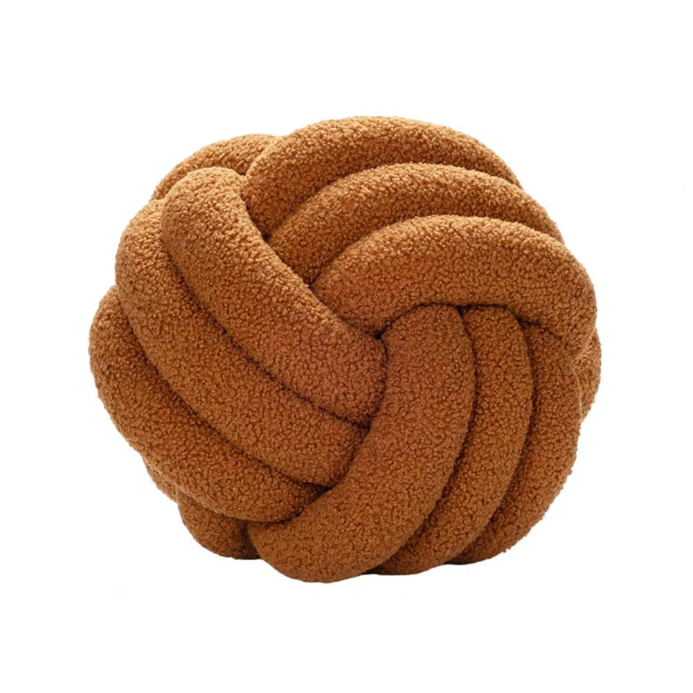 Knotted Ball Plush Pillow Indeformable