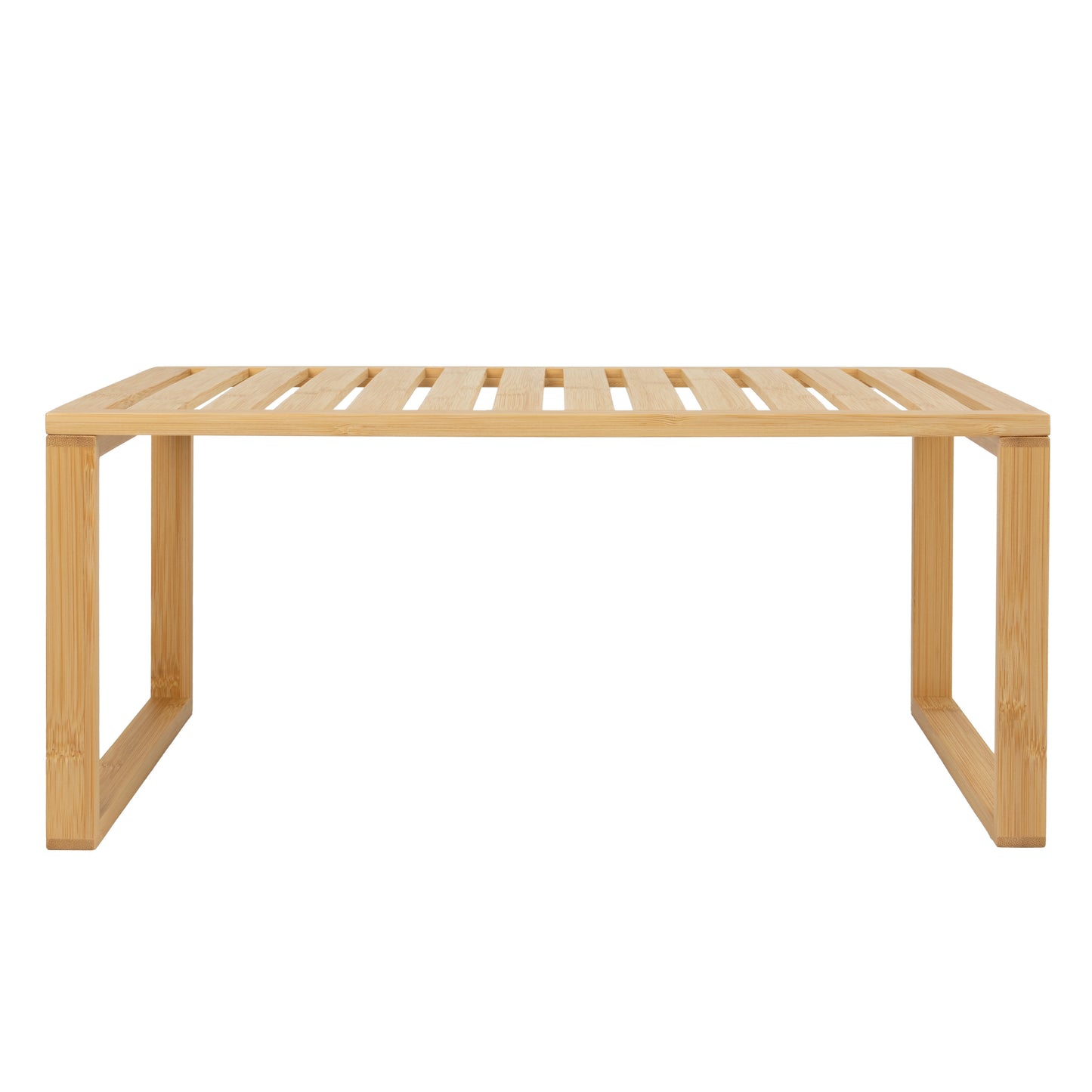 Bamboo Stackable Shelf, Natural Bamboo Color